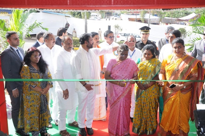 Hon'ble President of India Smt. Droupadi Murmu inaugurates the project “Development of Srisailam Temple in the State of Andhra Pradesh”