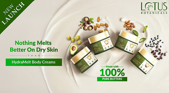 Lotus Botanicals Launches HydraMelt: A Revolutionary Body Cream Line with 100% Pure Butters