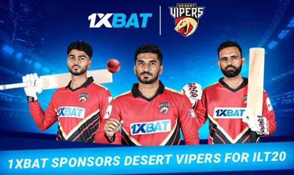 1xBat sponsors Desert Vipers for ILT20: we are delighted to contribute to the development of cricket outside India